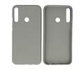 BAOHU Hoesje Geschikt voor de Huawei P40 Lite E - Backcover Color Telefoonhoesje - Grijs