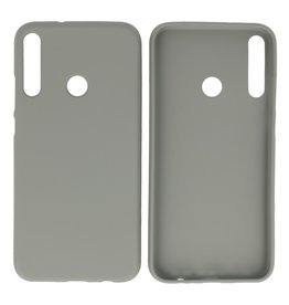 BAOHU BackCover Hoesje Color Telefoonhoesje Huawei P40 Lite E - Grijs