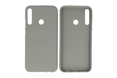 BAOHU Hoesje Geschikt voor de Huawei P40 Lite E - Backcover Color Telefoonhoesje - Grijs