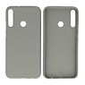 BAOHU BackCover Hoesje Color Telefoonhoesje Huawei P40 Lite E - Grijs