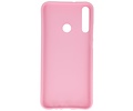 BAOHU Hoesje Geschikt voor de Huawei P40 Lite E - Backcover Color Telefoonhoesje - Roze