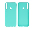 BAOHU Hoesje Geschikt voor de Huawei P40 Lite E - Backcover Color Telefoonhoesje - Turquoise