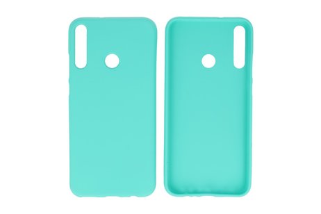 BAOHU Hoesje Geschikt voor de Huawei P40 Lite E - Backcover Color Telefoonhoesje - Turquoise