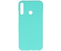 BAOHU Hoesje Geschikt voor de Huawei P40 Lite E - Backcover Color Telefoonhoesje - Turquoise