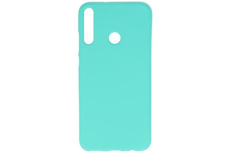BAOHU Hoesje Geschikt voor de Huawei P40 Lite E - Backcover Color Telefoonhoesje - Turquoise