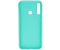 BAOHU Hoesje Geschikt voor de Huawei P40 Lite E - Backcover Color Telefoonhoesje - Turquoise
