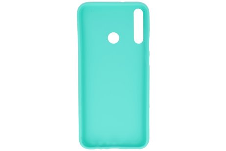 BAOHU Hoesje Geschikt voor de Huawei P40 Lite E - Backcover Color Telefoonhoesje - Turquoise
