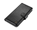 Echt Lederen Book Case Hoesje - Leren Portemonnee Telefoonhoesje - Geschikt voor iPhone 12 mini - Zwart