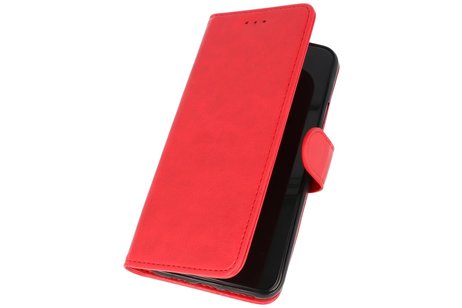 Hoesje Geschikt voor Samsung Galaxy A20s - Kaarthouder Book Case Telefoonhoesje - Rood