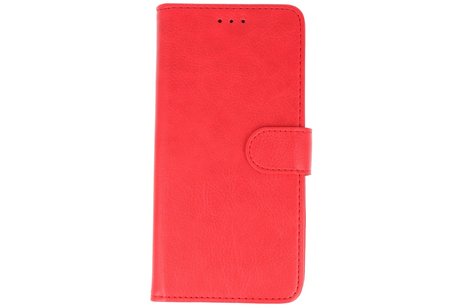 Hoesje Geschikt voor Samsung Galaxy A20s - Kaarthouder Book Case Telefoonhoesje - Rood
