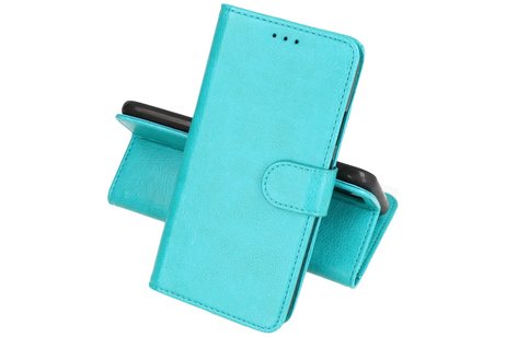 Samsung Galaxy A20s Hoesje Kaarthouder Book Case Telefoonhoesje Groen