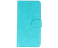 Samsung Galaxy A20s Hoesje Kaarthouder Book Case Telefoonhoesje Groen