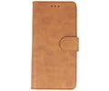 Samsung Galaxy A20s Hoesje Kaarthouder Book Case Telefoonhoesje Bruin