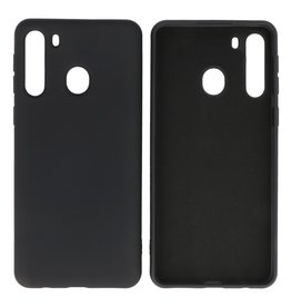 BAOHU Samsung Galaxy A21 Hoesje Fashionn Backcover Telefoonhoesje Zwart