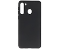 BAOHU Hoesje Geschikt voor de Samsung Galaxy A21 - Fashion Color Backcover Telefoonhoesje - Zwart