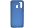 BAOHU Hoesje Geschikt voor de Samsung Galaxy A21 - Fashion Color Backcover Telefoonhoesje - Navy
