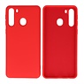 BAOHU Samsung Galaxy A21 Hoesje Fashion Backcover Telefoonhoesje Rood