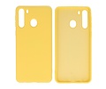 Hoesje Geschikt voor de Samsung Galaxy A21 - Fashion Color Backcover Telefoonhoesje - Geel