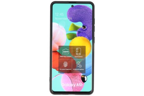 BAOHU Hoesje Geschikt voor de Samsung Galaxy A31 - Fashion Color Backcover Telefoonhoesje - Zwart