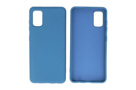 BAOHU Hoesje Geschikt voor de Samsung Galaxy A31 - Fashion Color Backcover Telefoonhoesje - Navy