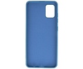 BAOHU Hoesje Geschikt voor de Samsung Galaxy A31 - Fashion Color Backcover Telefoonhoesje - Navy