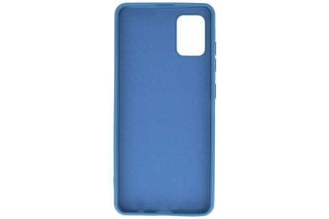 BAOHU Hoesje Geschikt voor de Samsung Galaxy A31 - Fashion Color Backcover Telefoonhoesje - Navy