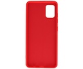 BAOHU Hoesje Geschikt voor de Samsung Galaxy A31 - Fashion Color Backcover Telefoonhoesje - Rood