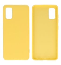 BAOHU Samsung Galaxy A31 Hoesje Fashion Backcover Telefoonhoesje Geel