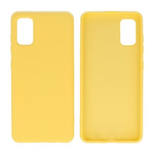 BAOHU Hoesje Geschikt voor de Samsung Galaxy A31 - Fashion Color Backcover Telefoonhoesje - Geel