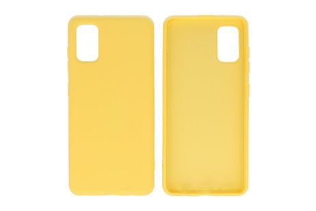BAOHU Hoesje Geschikt voor de Samsung Galaxy A31 - Fashion Color Backcover Telefoonhoesje - Geel
