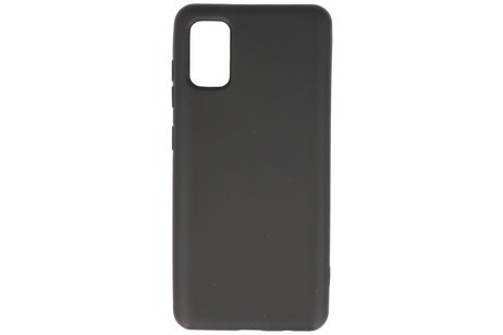 Hoesje Geschikt voor de Samsung Galaxy A41 - Fashion Color Backcover Telefoonhoesje - Zwart