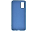 BAOHU Hoesje Geschikt voor de Samsung Galaxy A41 - Fashion Color Backcover Telefoonhoesje - Navy