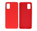 BAOHU Hoesje Geschikt voor de Samsung Galaxy A41 - Fashion Color Backcover Telefoonhoesje - Rood