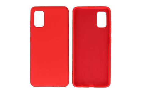 BAOHU Hoesje Geschikt voor de Samsung Galaxy A41 - Fashion Color Backcover Telefoonhoesje - Rood