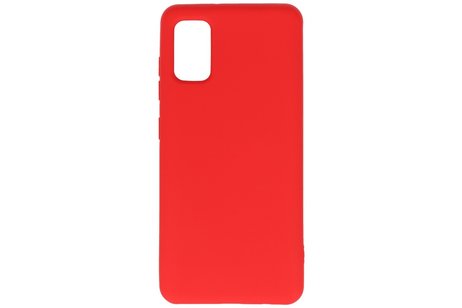 BAOHU Hoesje Geschikt voor de Samsung Galaxy A41 - Fashion Color Backcover Telefoonhoesje - Rood