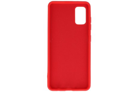 BAOHU Hoesje Geschikt voor de Samsung Galaxy A41 - Fashion Color Backcover Telefoonhoesje - Rood
