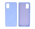BAOHU Hoesje Geschikt voor de Samsung Galaxy A41 - Fashion Color Backcover Telefoonhoesje - Paars