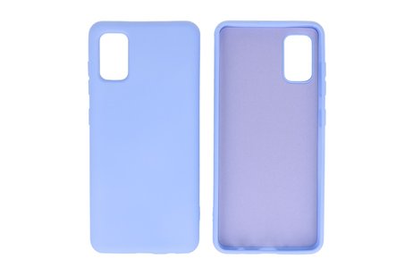 BAOHU Hoesje Geschikt voor de Samsung Galaxy A41 - Fashion Color Backcover Telefoonhoesje - Paars