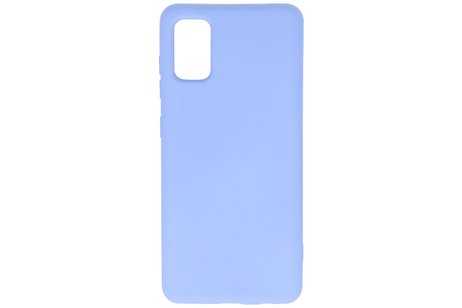 BAOHU Hoesje Geschikt voor de Samsung Galaxy A41 - Fashion Color Backcover Telefoonhoesje - Paars