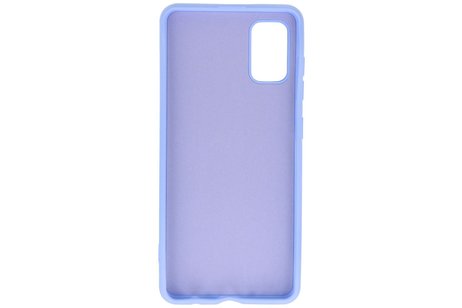 BAOHU Hoesje Geschikt voor de Samsung Galaxy A41 - Fashion Color Backcover Telefoonhoesje - Paars