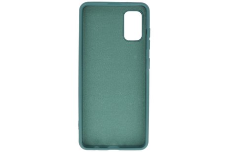 Samsung Galaxy A41 Hoesje Fashion Backcover Telefoonhoesje Donker Groen