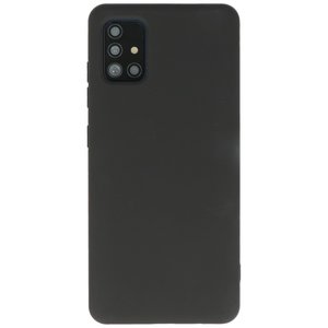 Hoesje Geschikt voor de Samsung Galaxy A51 - Fashion Color Backcover Telefoonhoesje - Zwart