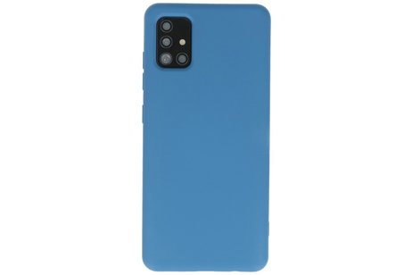 Samsung Galaxy A51 Hoesje Fashion Backcover Telefoonhoesje Navy