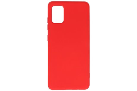 BAOHU Hoesje Geschikt voor de Samsung Galaxy A51 - Fashion Color Backcover Telefoonhoesje - Rood