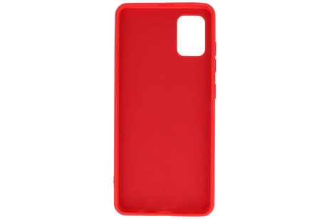 BAOHU Hoesje Geschikt voor de Samsung Galaxy A51 - Fashion Color Backcover Telefoonhoesje - Rood
