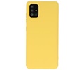 BAOHU Hoesje Geschikt voor de Samsung Galaxy A71 - Fashion Color Backcover Telefoonhoesje - Geel