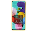 BAOHU Hoesje Geschikt voor de Samsung Galaxy A71 - Fashion Color Backcover Telefoonhoesje - Geel