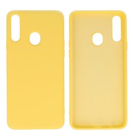 BAOHU Samsung Galaxy A20s Hoesje Fashion Backcover Telefoonhoesje Geel