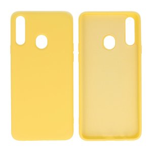 Samsung Galaxy A20s Hoesje Fashion Backcover Telefoonhoesje Geel