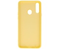 BAOHU Hoesje Geschikt voor de Samsung Galaxy A20s - Fashion Color Backcover Telefoonhoesje - Geel